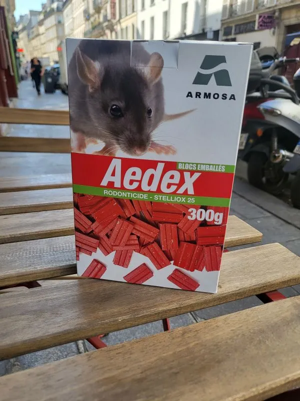 aedex rodonticide stelliox 25 poison souris rats